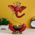 Handcrafted Metal Ganesha Tealight Candle Holder